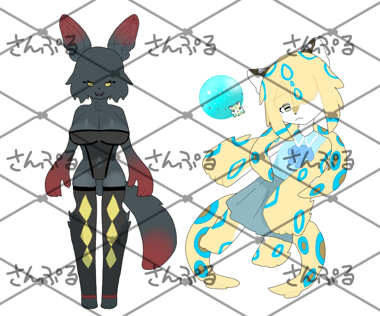 色んなケモノのキャラクターデザインいたします デフォルメの効いたシンプルでかわいい絵柄が特徴です イメージ4