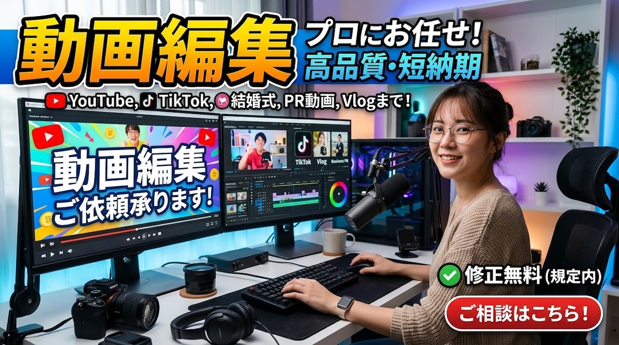 初心者必見　最速最短でカットとテロップ入れます 動画編集したことないけどTikTok等で活動したい方向け イメージ1