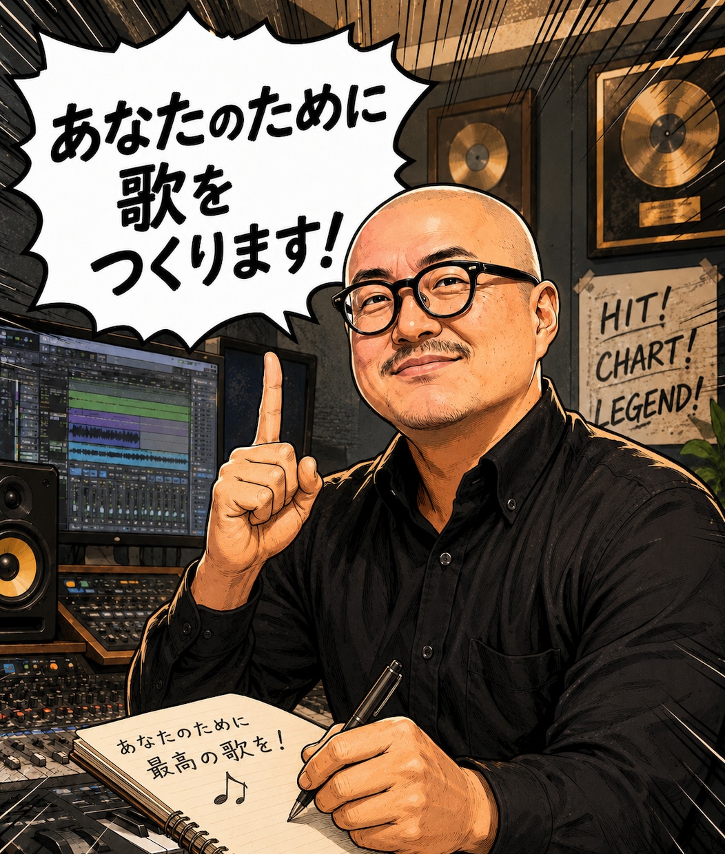 あなたの今の境遇や人生を歌（AI使用）にします あなただけのプライベートソング制作 イメージ1