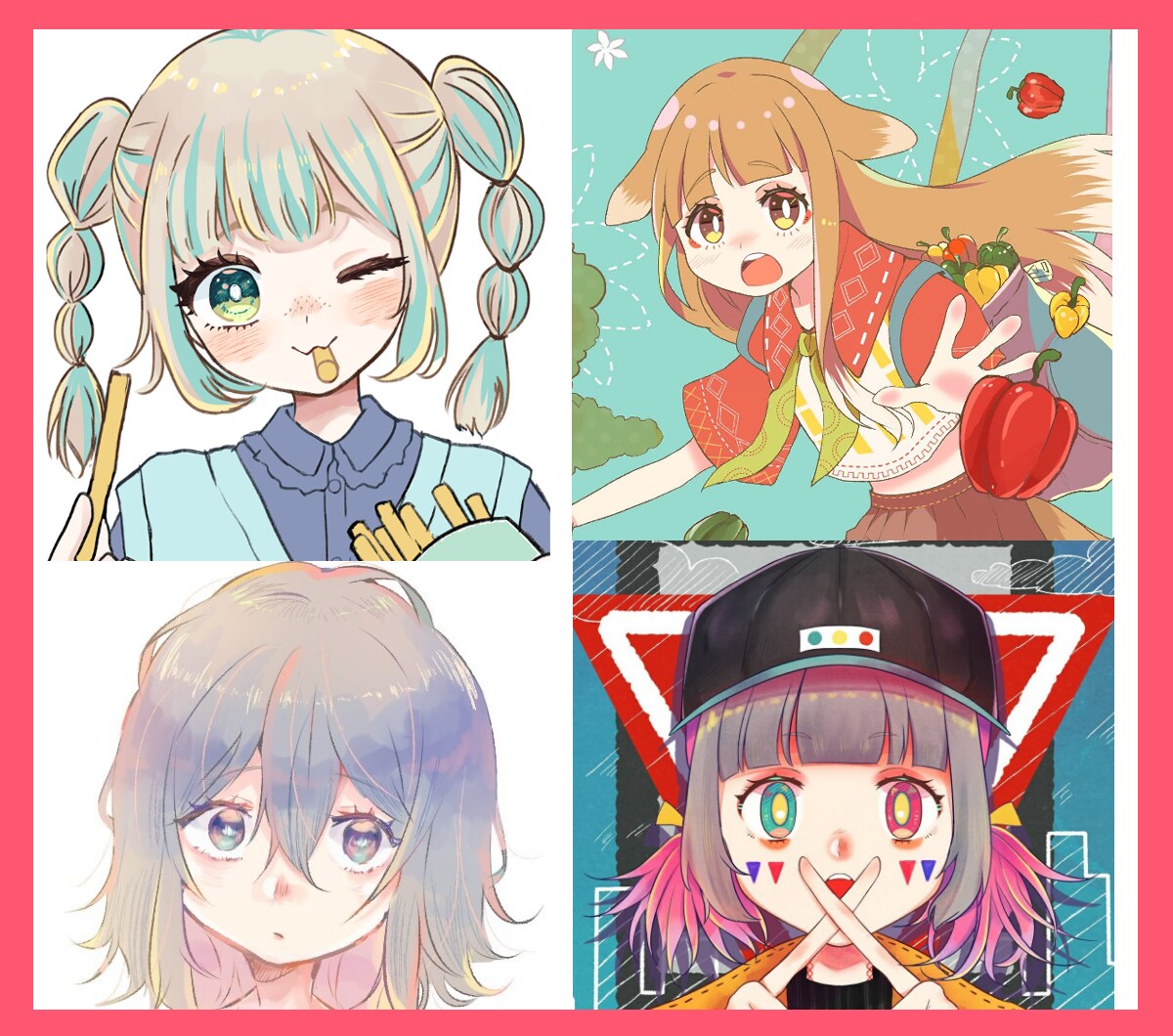 商用可！あなた好みのSNSイラスト描きます 商用利用可！キャラの立ち絵や表情差分もお任せください！ イメージ5