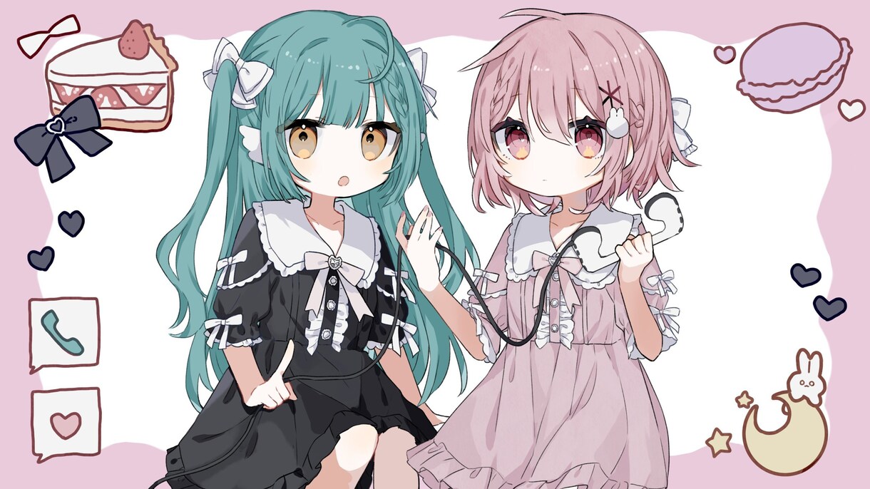 ポップでかわいいMV用イラストお描きします 経験豊富なイラストレーターが個性的なイラストをお描きします イメージ4