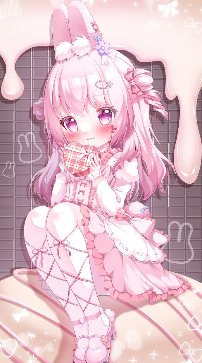 髪にこだわった可愛い一枚絵や動画用イラスト描きます 髪フェチが可愛いロリイラストを描きます イメージ1