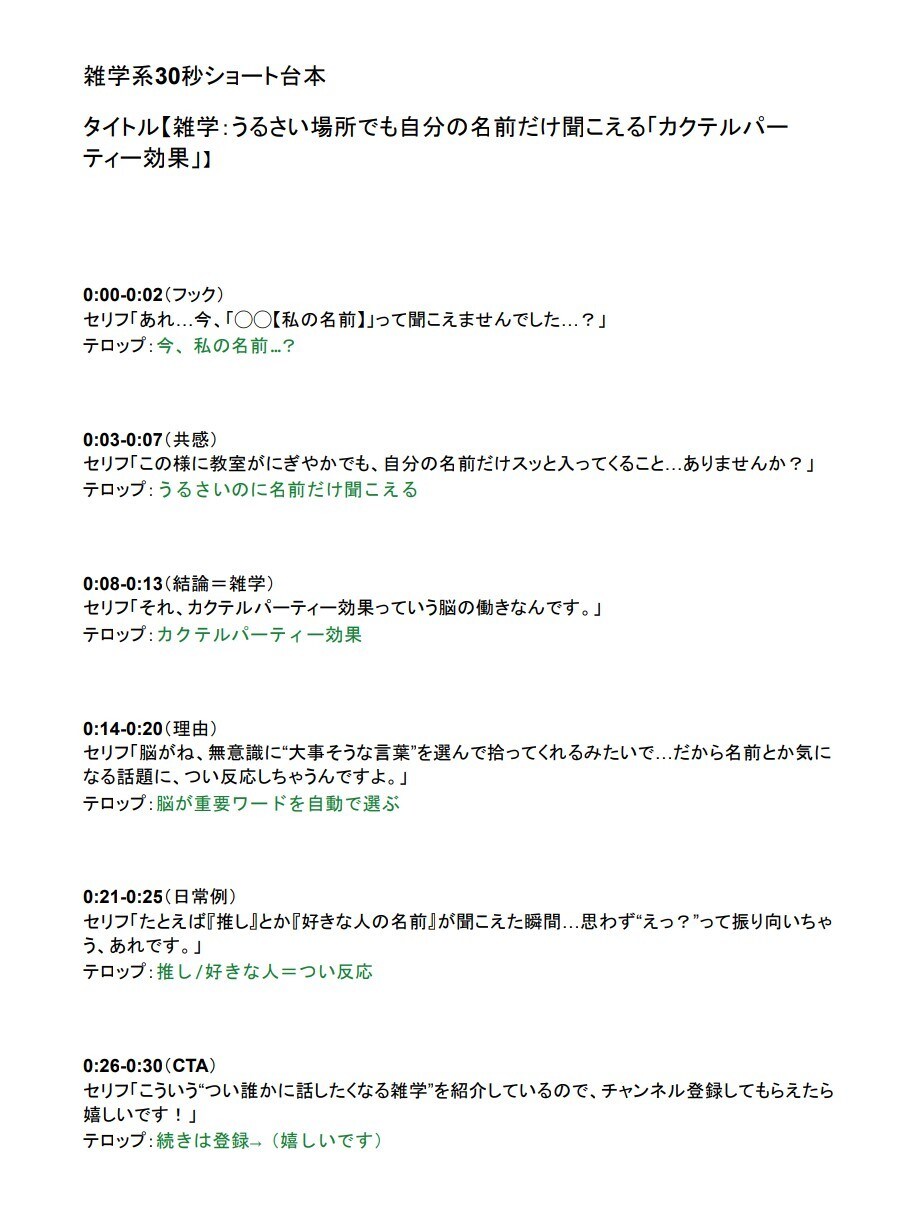 特別価格！YouTubeショート台本を3本作ります 冒頭3秒のフックにこだわった“ショート専用台本”です イメージ7