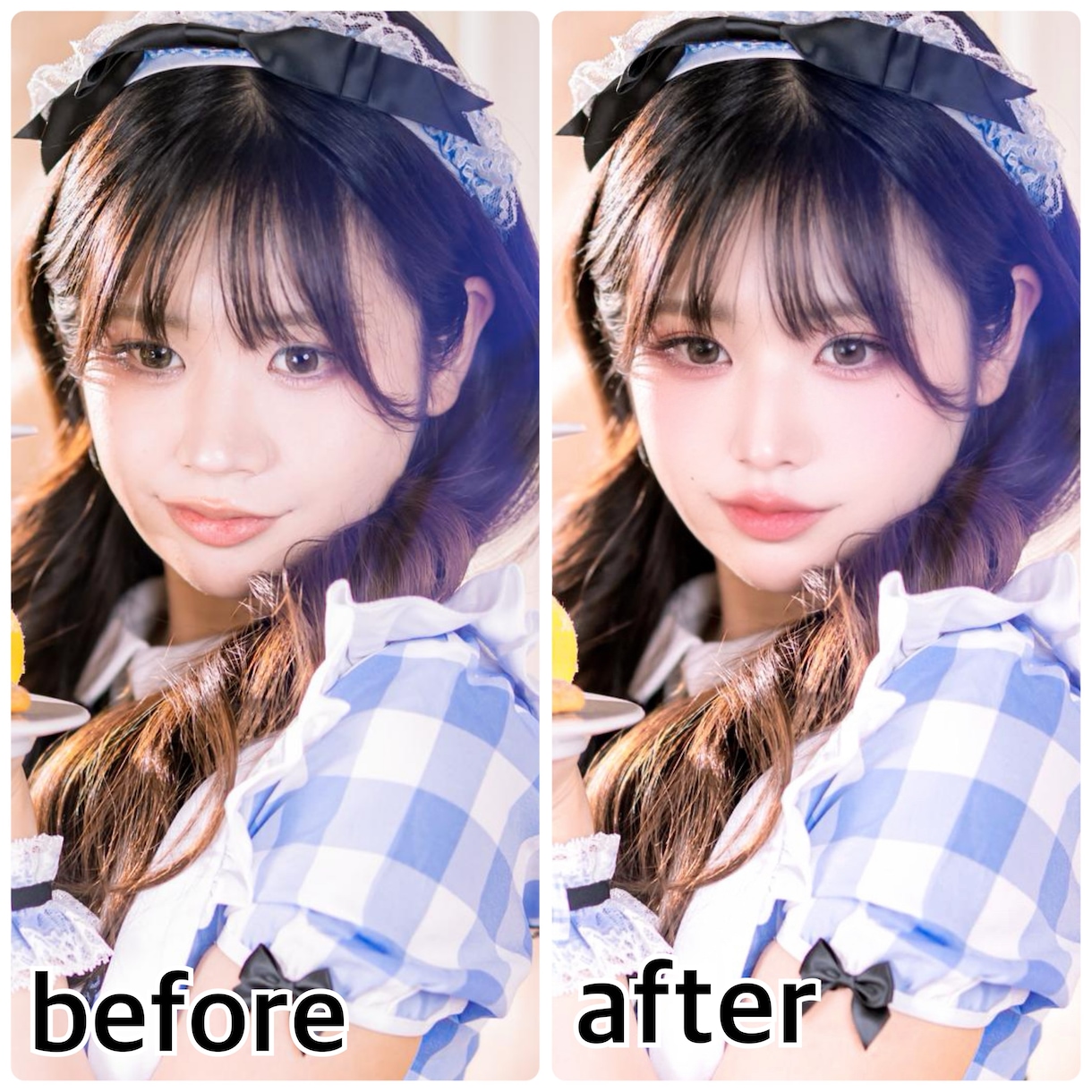 お写真のレタッチであなたの綺麗お手伝いします 韓国アイドル風や二次元風な加工からナチュラルまで！ イメージ2