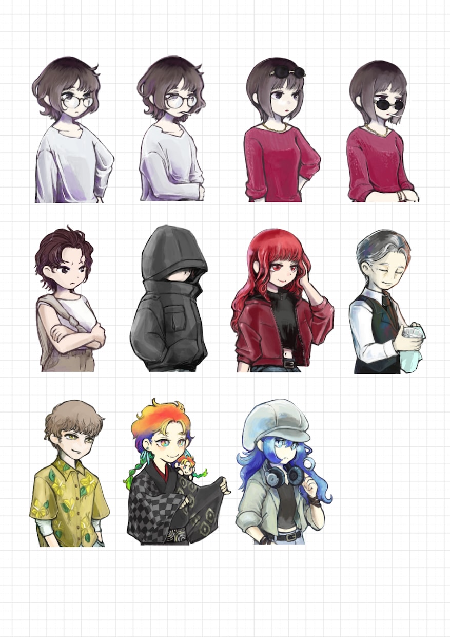 立ち絵とミニキャラお描きします 設定を元に、あなたのイメージを形にします イメージ2