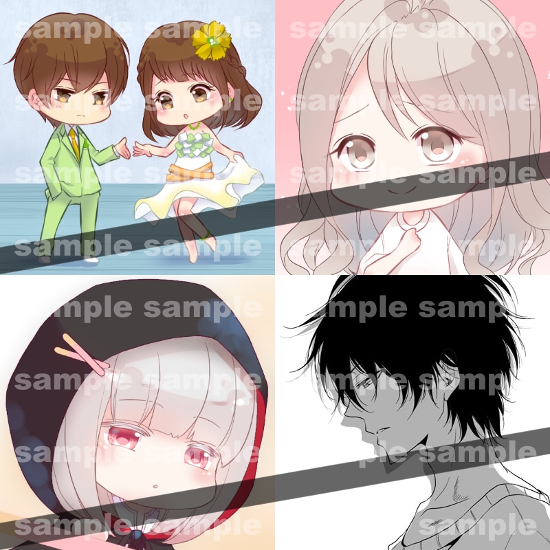 ラフから丁寧にアイコン描きます アイコンを加工して作成するお得なヘッダーのオプションあり！ イメージ6