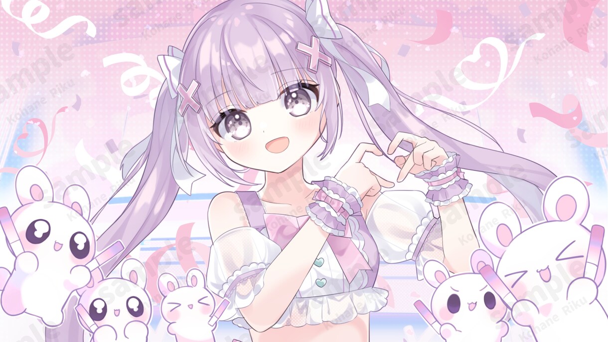 動画サムネイル用イラストを描きます 歌ってみた・オリジナル曲等のイラストが欲しい方に！ イメージ4