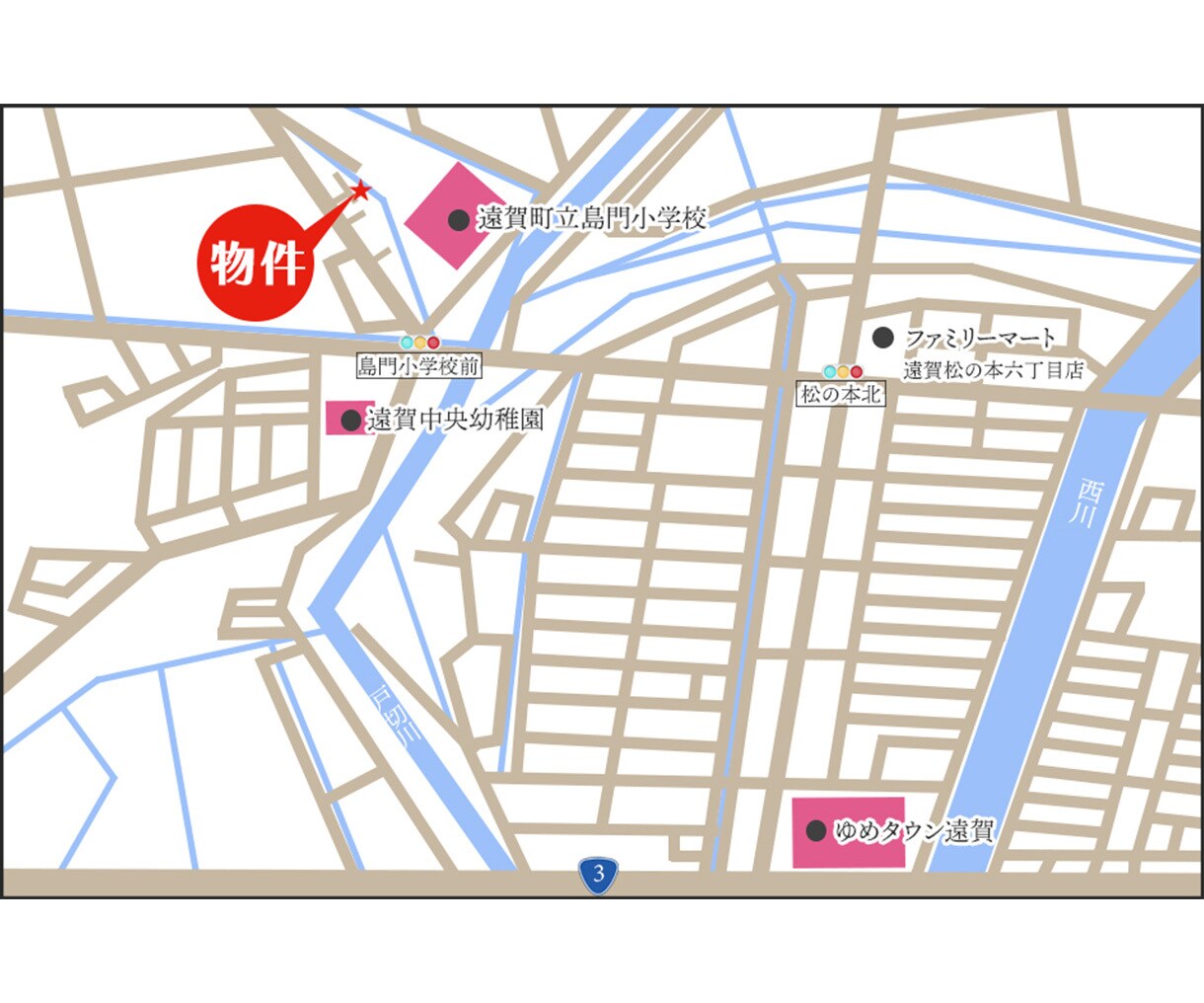 シンプルな【簡易地図】制作します シンプルで分かりやすい地図をチラシやポスター、名刺に！ イメージ8