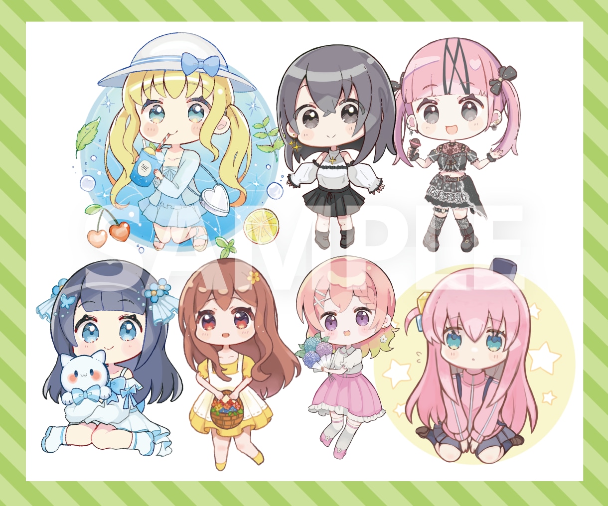 Vtuber配信向けゆるふわSDミニキャラ描きます 商用利用OK！SNS・配信・グッズ・プレゼントに♪可愛いSD イメージ4