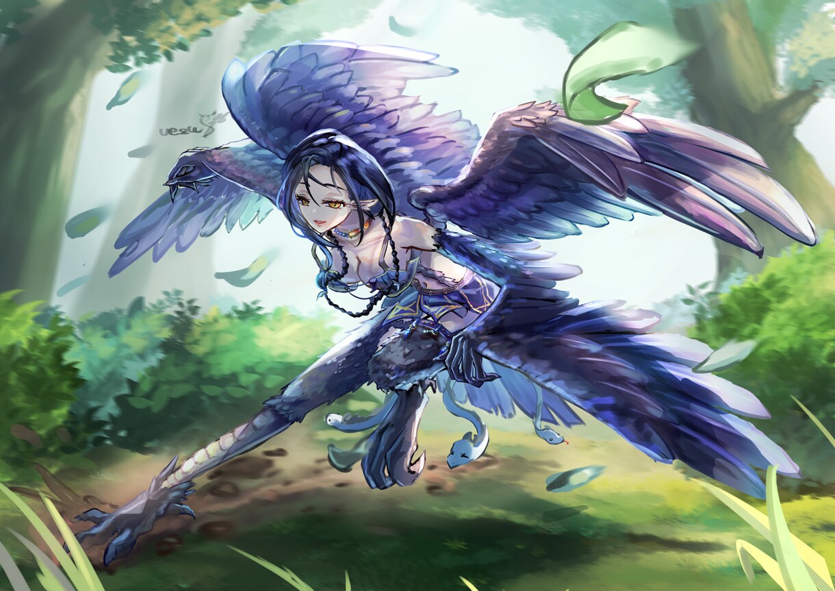 修正何度でも　厚塗り調でイラスト作成します 人間キャラ・モンスター娘系・人外系・獣人系ご希望に沿います イメージ7