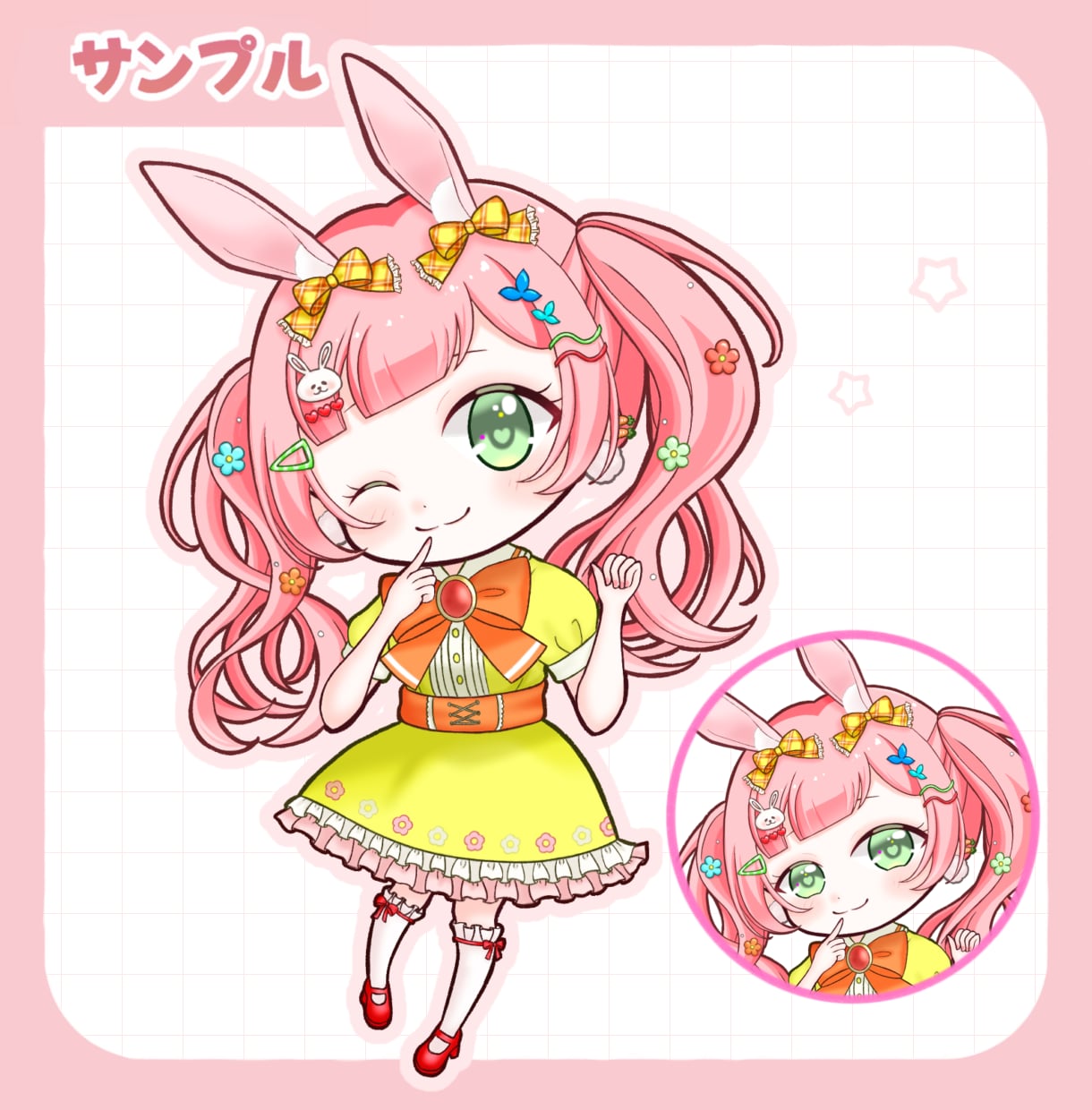 ふんわり可愛いSD・ミニキャライラスト描きます 商用利用料込！SNS・配信・動画・グッズなどにオススメ◎ イメージ8