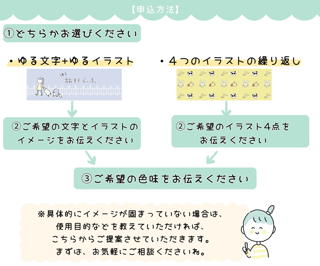 やさしくなごむ、やる〜いヘッダー作成します のほほんとした世界観で印象に残ります♡ イメージ6