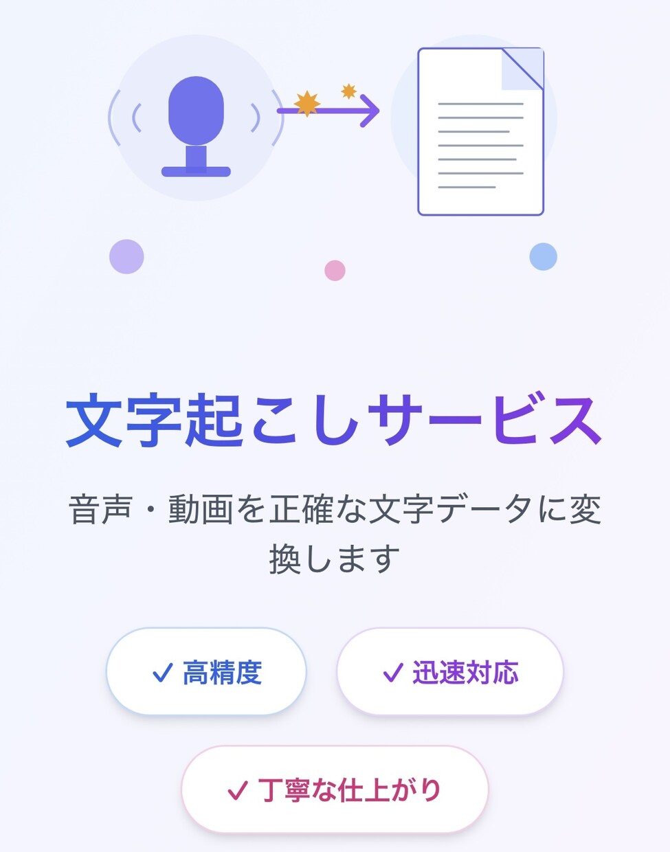文字起こしエクスプレス対応致します インタビュー調査に精通した現役研究者が対応致します^ ^ イメージ1