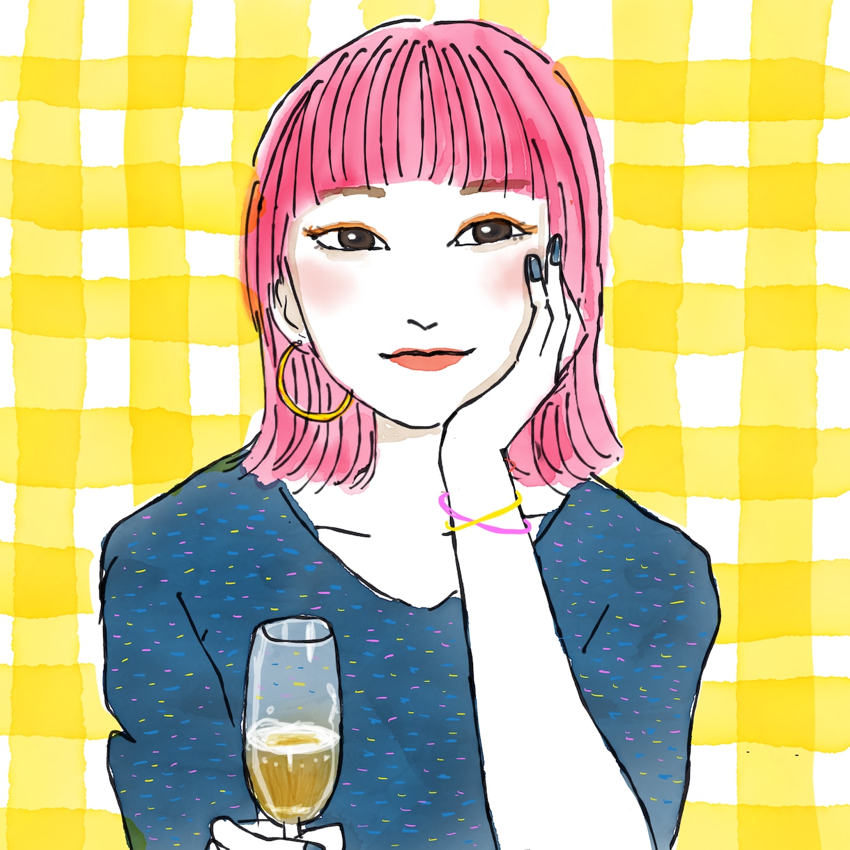 おしゃれ似顔絵描きます 人となりが伝わる、素敵なイラストを作成 イメージ3