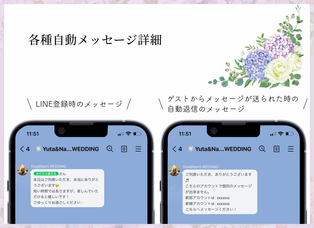 LINEで席次表＆メニュー表＆PF制作します オリジナルの席次表！コスパも◎ イメージ7