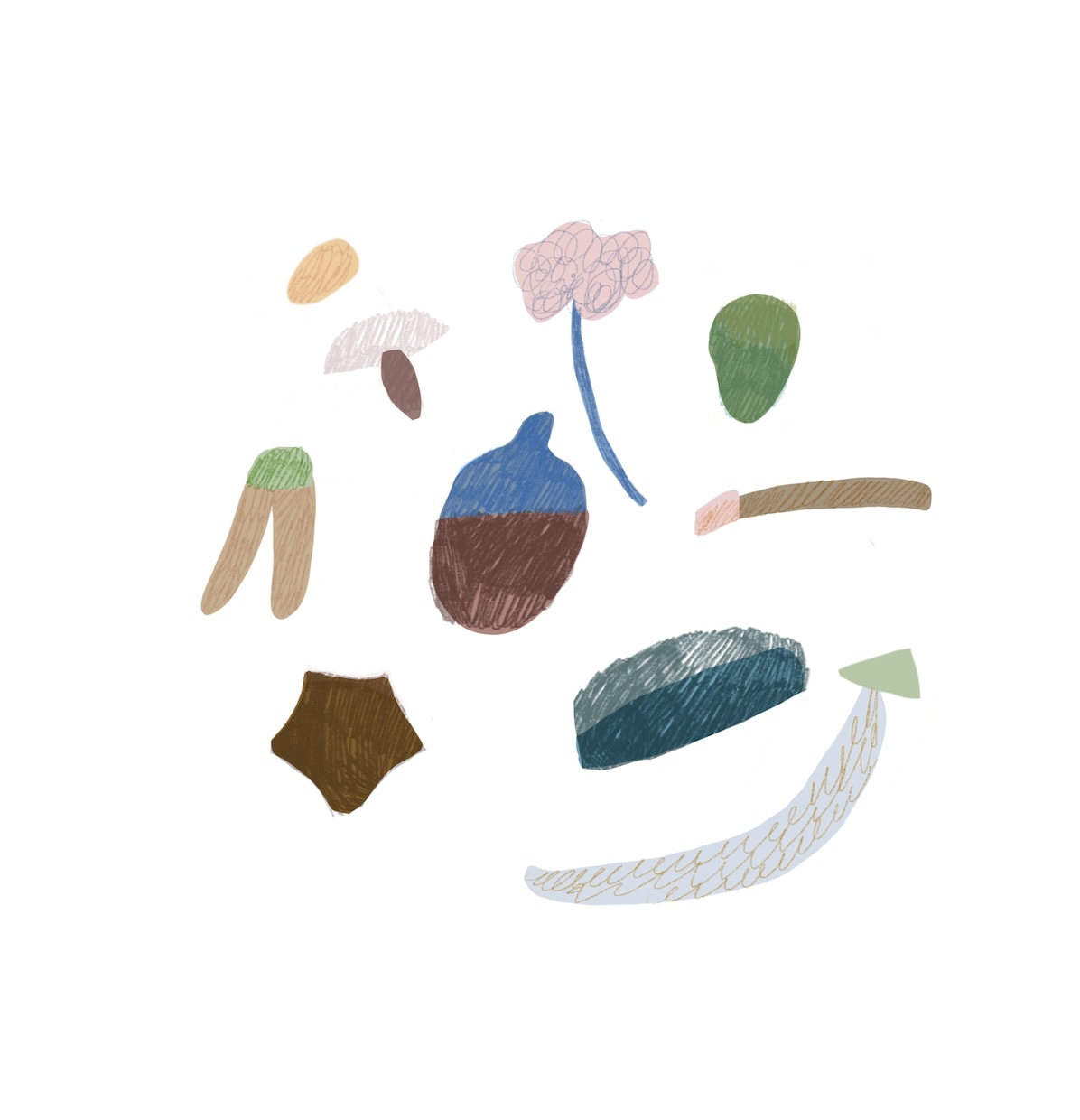 女の子や植物のアイコンや挿絵を描きます アナログ感のあるデジタルイラストで表現します。 イメージ2