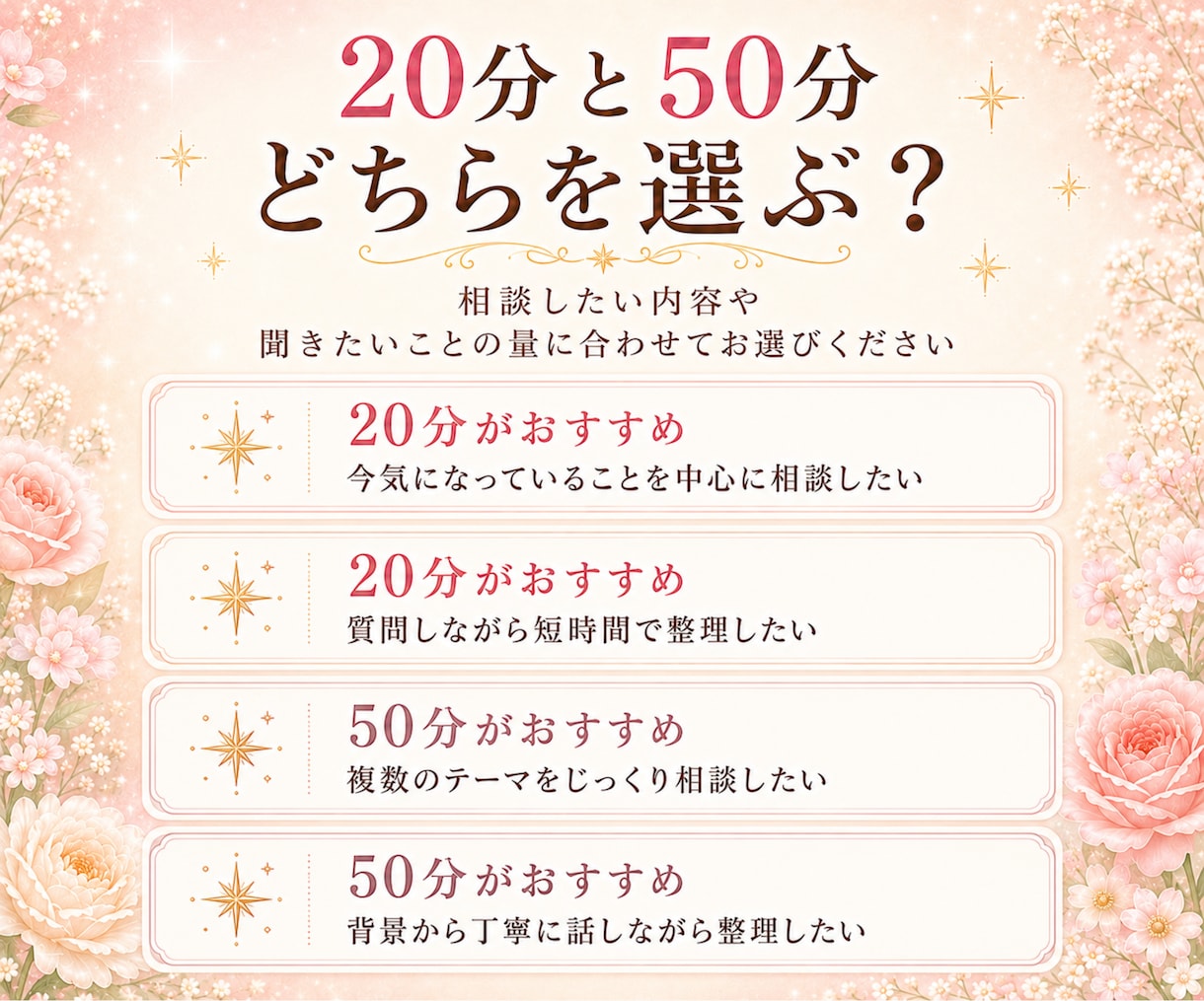 リアルタイム◇20分チャット鑑定【予約制】します 限定価格｜悩みを話しながら今の気持ちとこれからを占いで整理 イメージ8