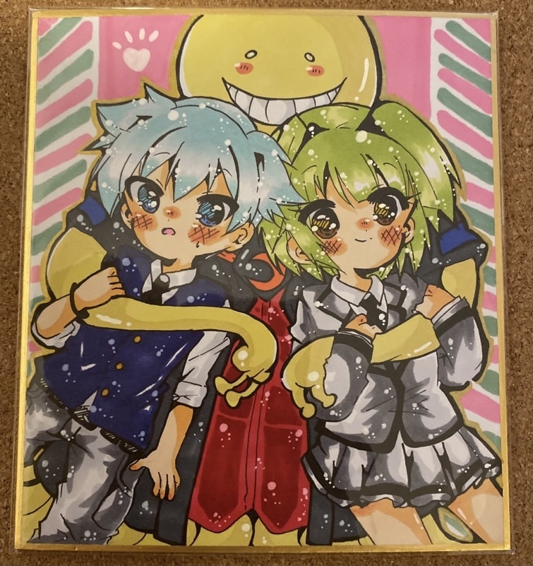 ミニ色紙でイラスト描きます ミニキャラを描きます！オリジナルも版権キャラも可能！ イメージ3