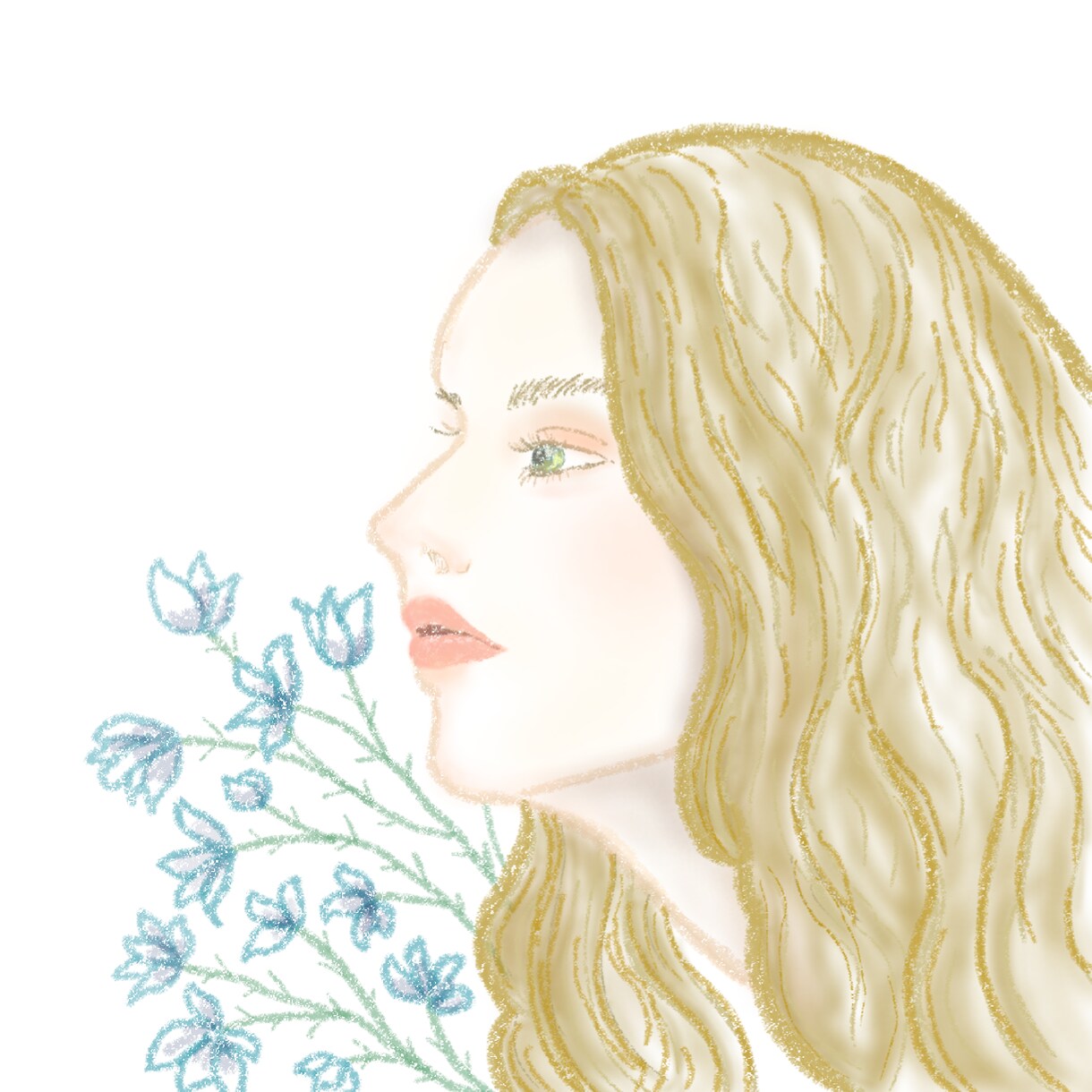 クレヨン風の可愛らしい女の子のイラストを制作します クレヨンで描いたたような女の子のイラストはいかがですか？ イメージ3