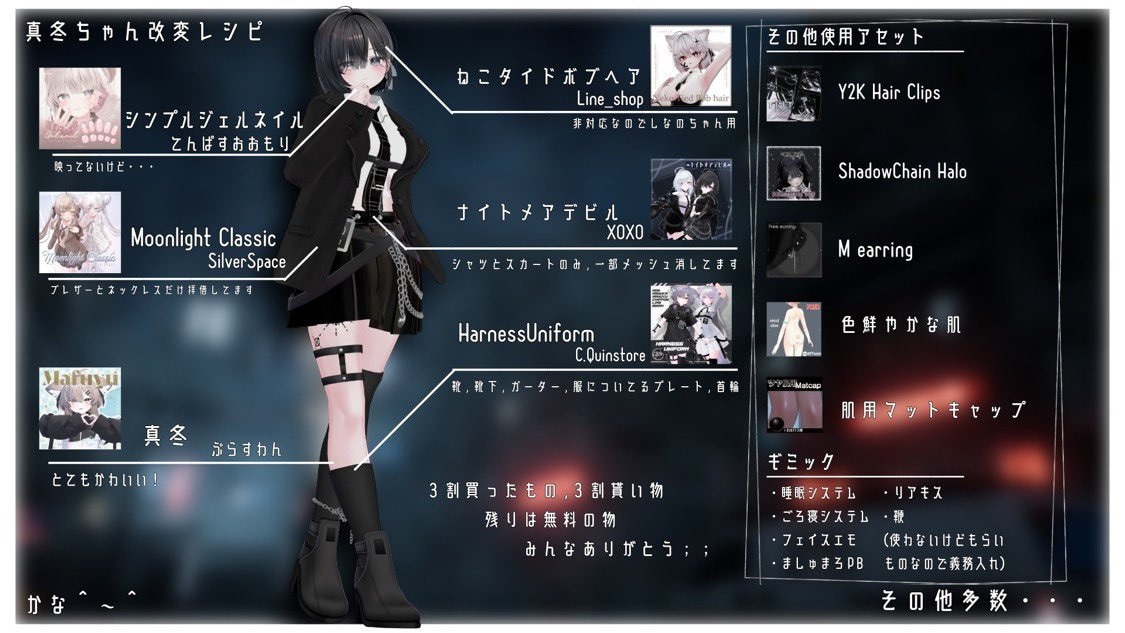 VRCのアバター改変作業なんでも承ります 衣装の変更やアイテムの出し入れなど、欲しい機能全て実装可能 イメージ5