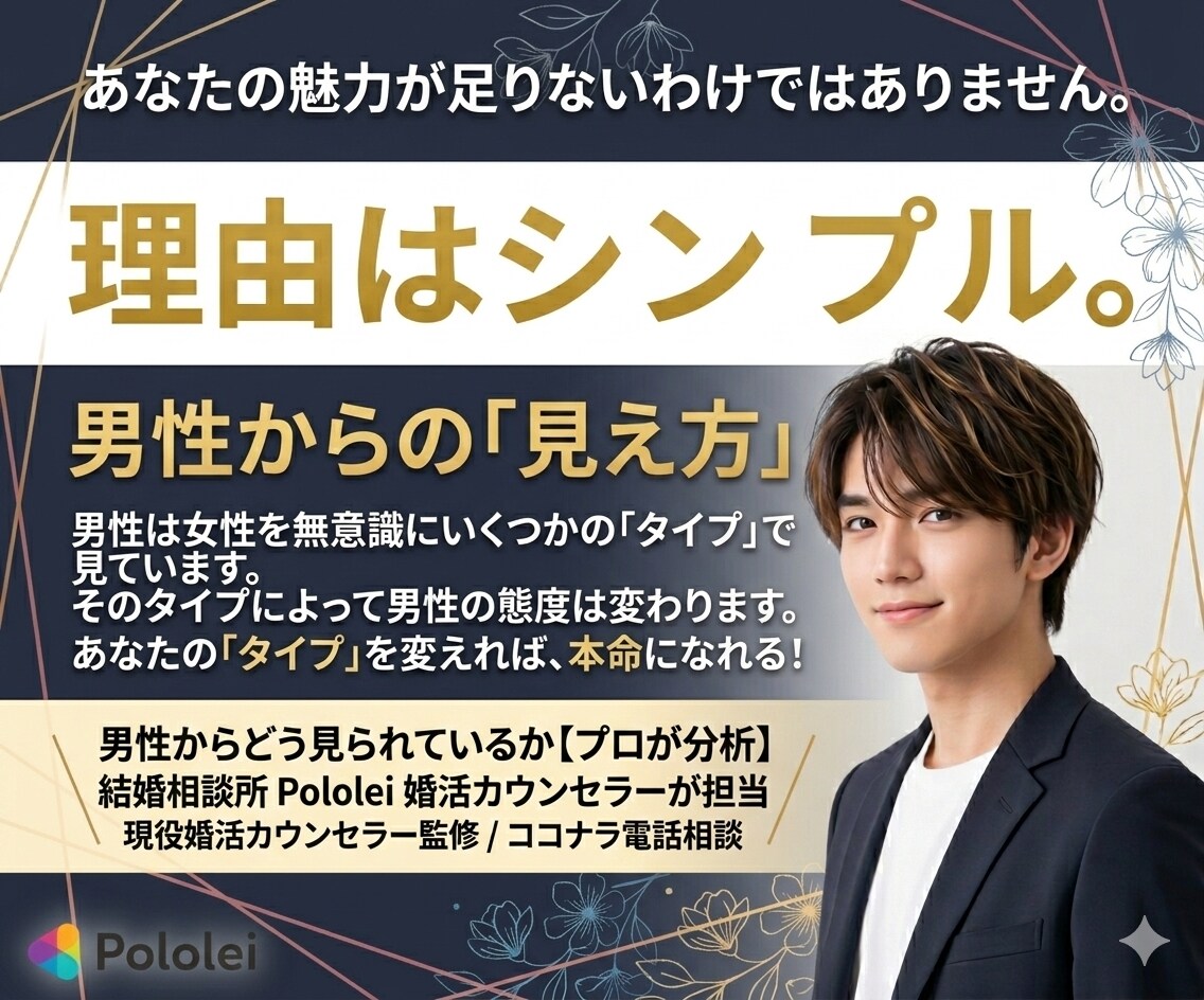 恋愛タイプ診断からアドバイス｜男性心理から診ます 6タイプ恋愛診断｜本命度チェック イメージ3