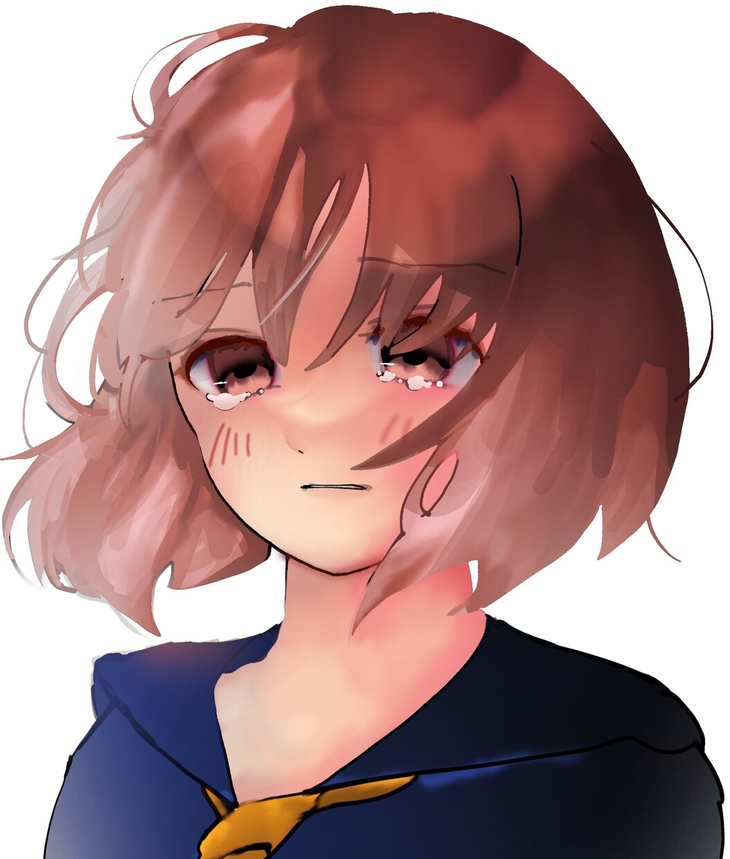 筆圧強めラフタッチ　優美な女性を描きます （スマホ指描きならではの儚さやあどけなさをお届け） イメージ7