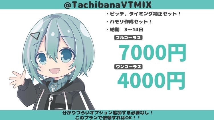 歌ってみたMIX、音楽制作等の質問答えます 具体的な数値や、アバウトな質問でもお答え致します。 イメージ1