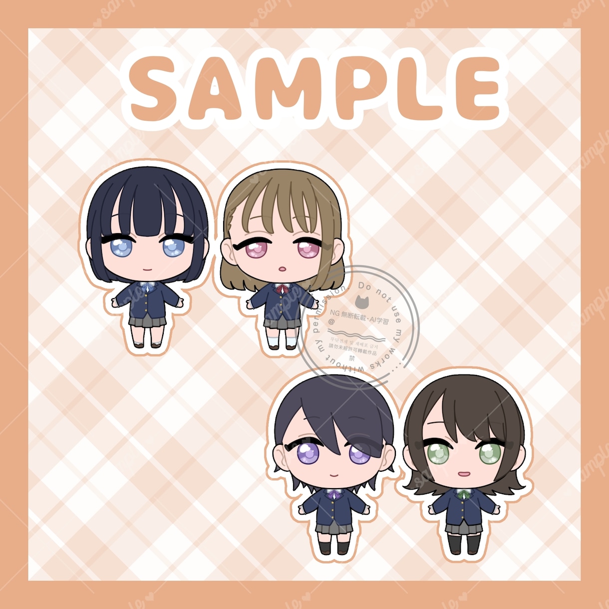 デフォルメミニキャライラスト作成します 商用OK！かわいいSDキャラの立ち絵を描きます！ イメージ2