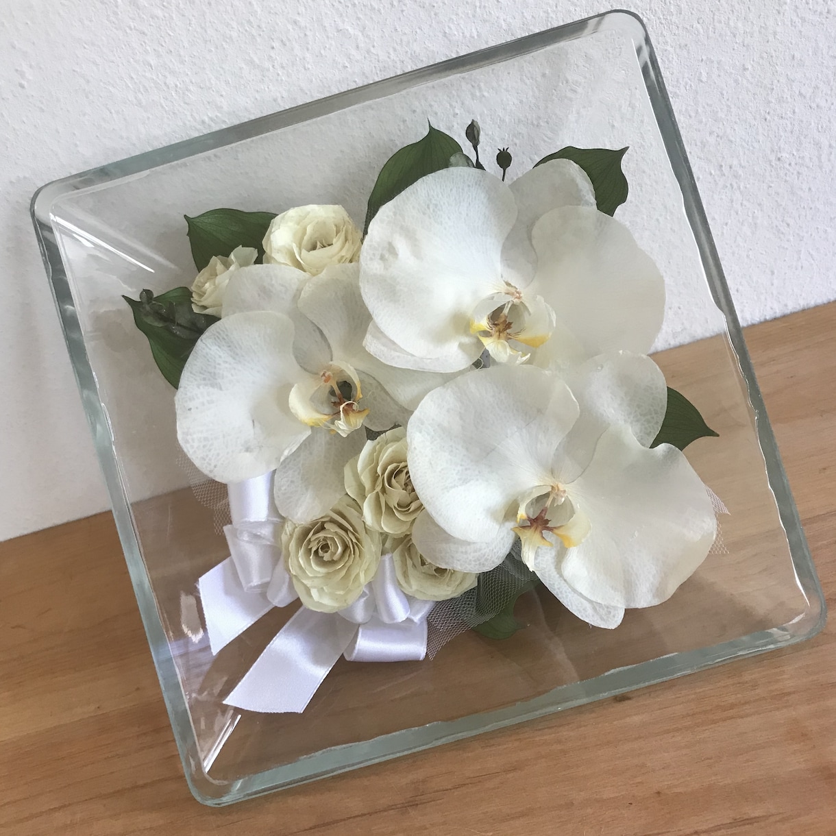 プロポーズの花束ウエディングブーケ記念の花残します 【スクエアS】大切な日のお花を保存　ブーケ・プロポーズの花束 イメージ8