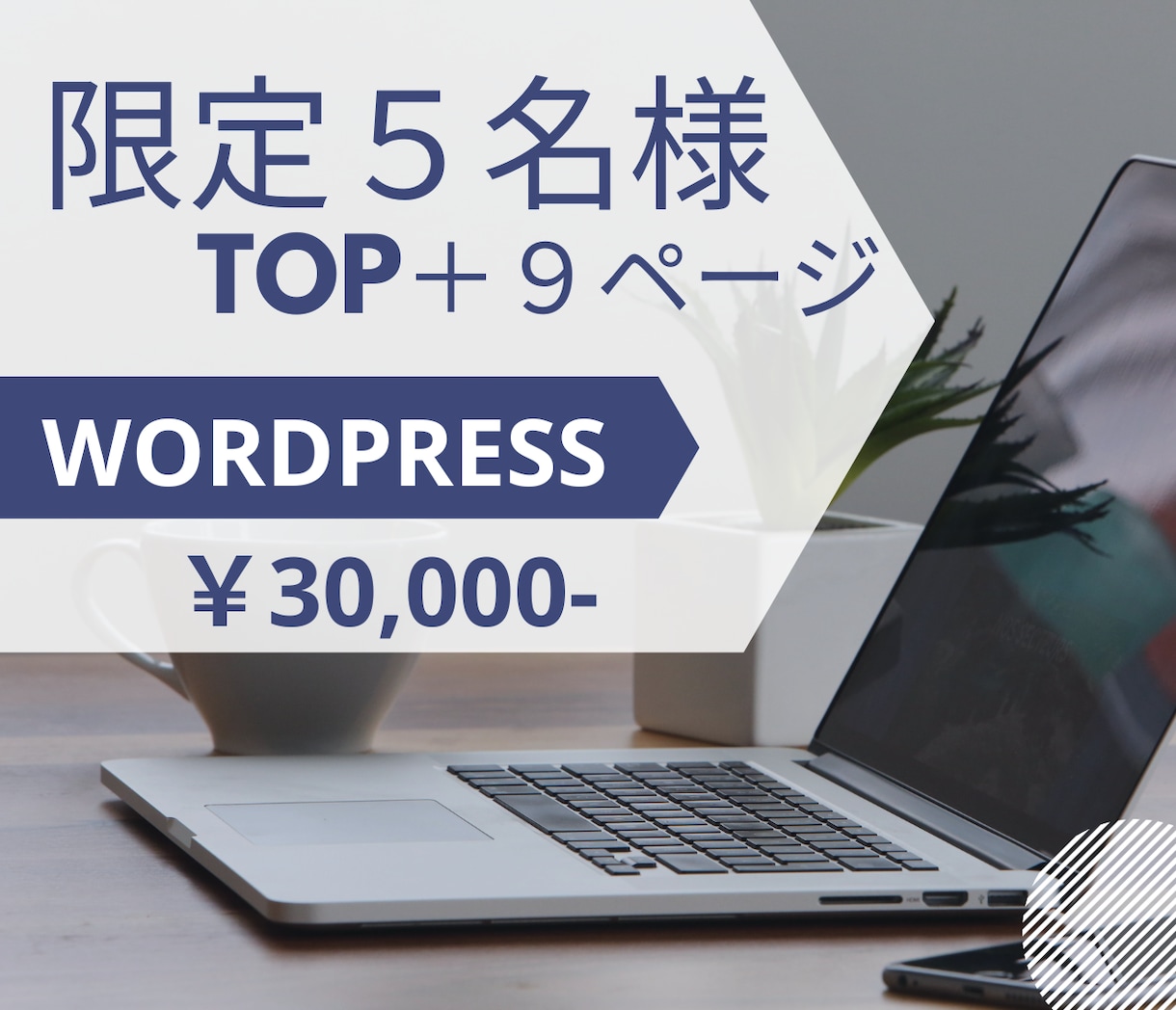 格安!WordPressでHPつくります 限定５名様!WordPressでホームページつくります！ イメージ1