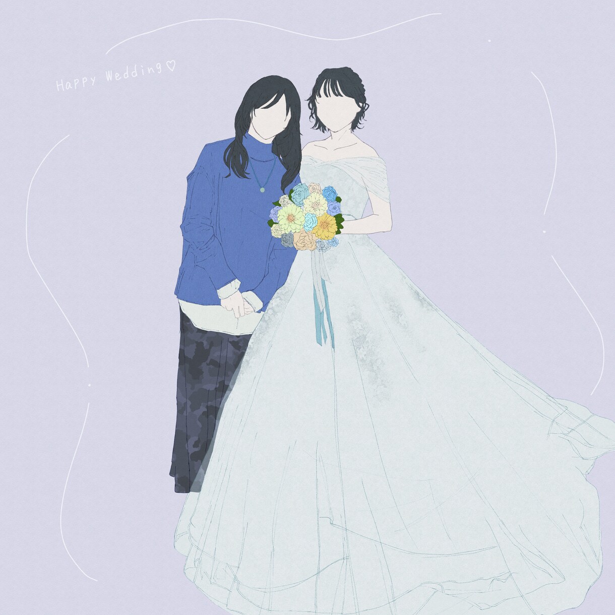思い出のお写真をイラストにします あなたのお写真を少しだけ特別な思い出にするイラストを描きます イメージ3