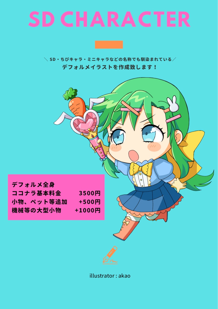 商用可！可愛さと個性溢れるデフォルメキャラ描きます SNS、アイコン、配信などをちびキャラで魅力倍増しませんか？ イメージ2