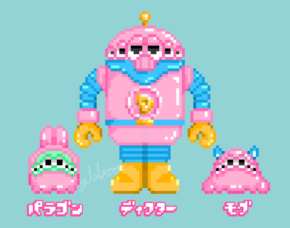 あなたのキャラクターをピクセルアートにします オリジナルキャラクターのピクセルアートを作成します！ イメージ3
