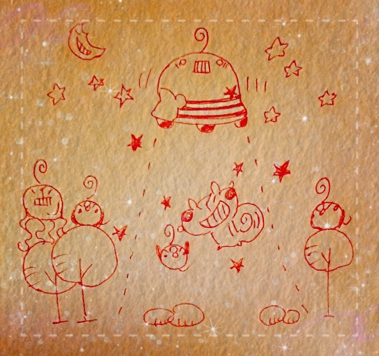 可愛い動物達の手描きボールペンイラストを描きます ボールペンで描く手描きで可愛い動物達 イメージ8