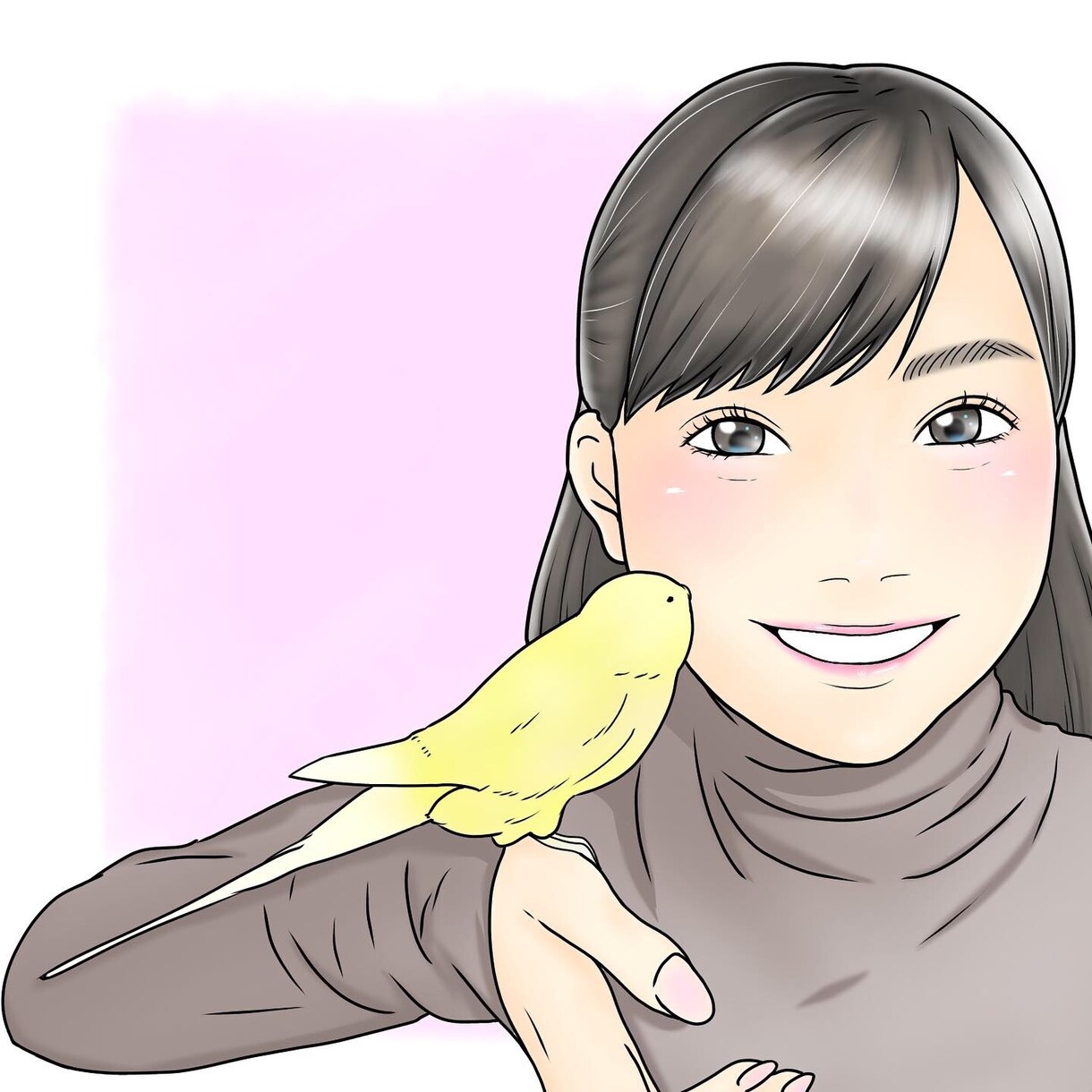 透明感のある、爽やかで明るい似顔絵を描きます 似顔絵を描きます！アイコンやプレゼント、ホームページに！ イメージ1