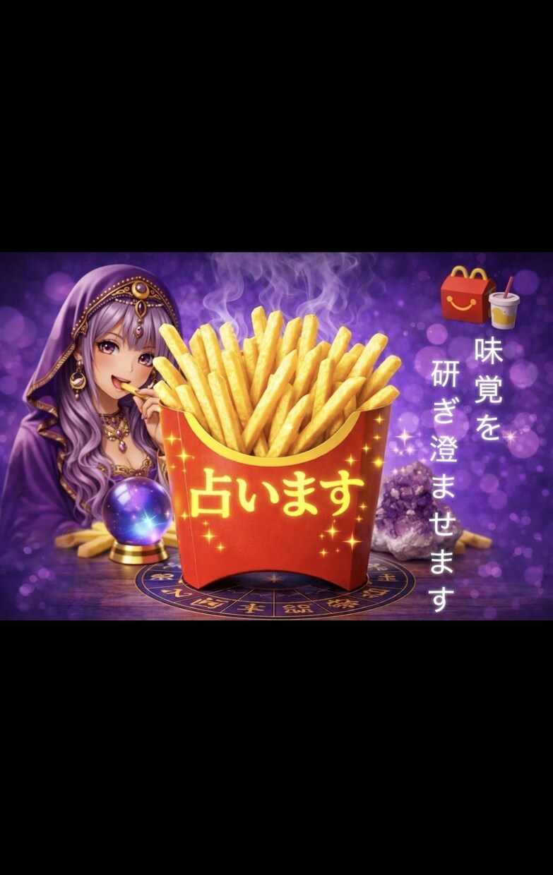 マックのポテトで占います アツアツのポテトが食べたいぜ！ イメージ1
