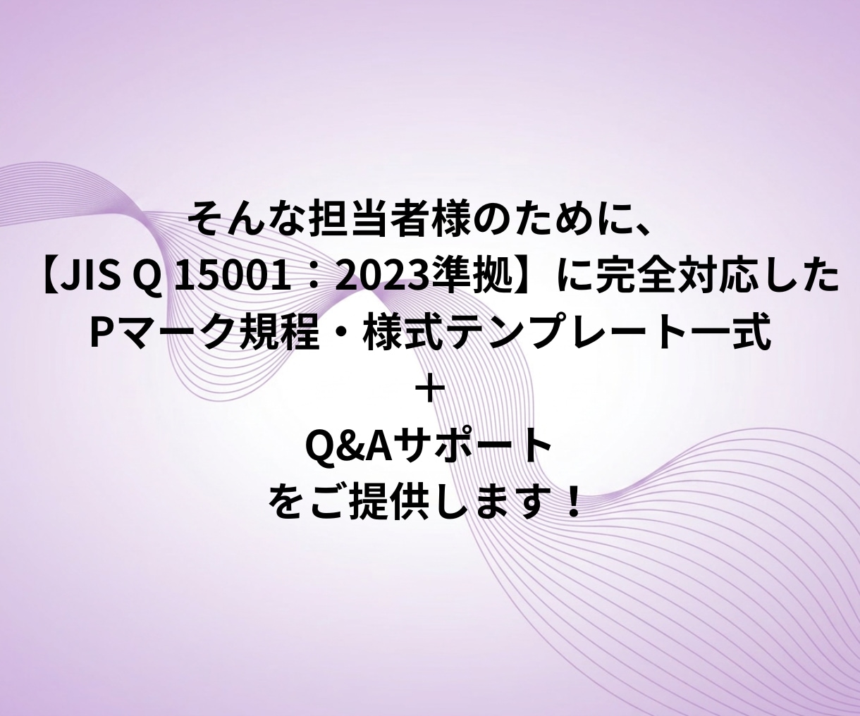 1か月サポート付き｜Pマーク規程・様式納品します 現役コンサル/審査員監修！Pマーク規程・様式テンプレート一式 イメージ3