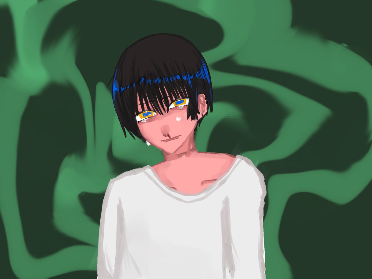 不思議な世界観、可愛い絵を描きます 厚塗りの惹かれる世界で一枚のオリジナル絵を イメージ1
