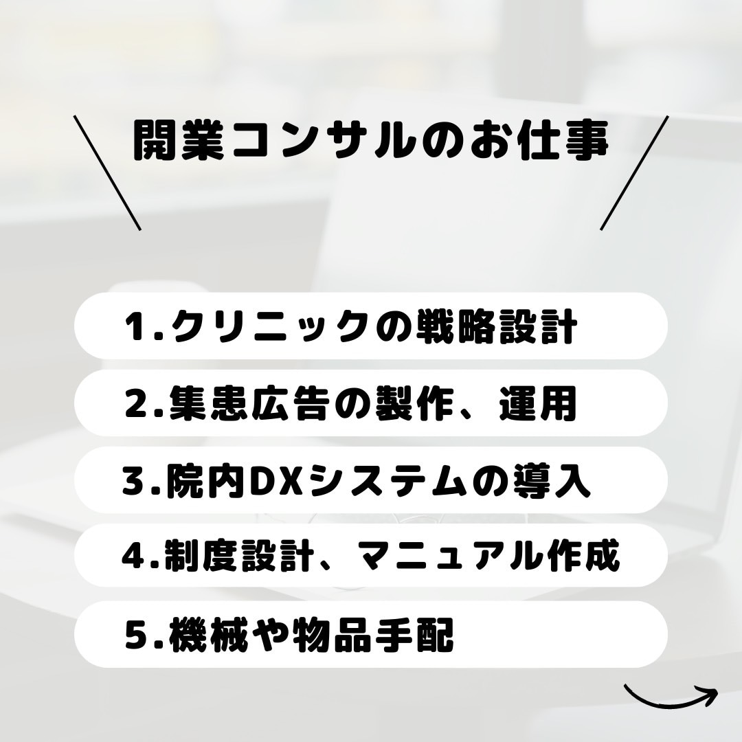 美容クリニックの開業/事業改善のご相談を承ります 【医師/経営者向け】運営/集患/DX導入をトータルサポート イメージ2