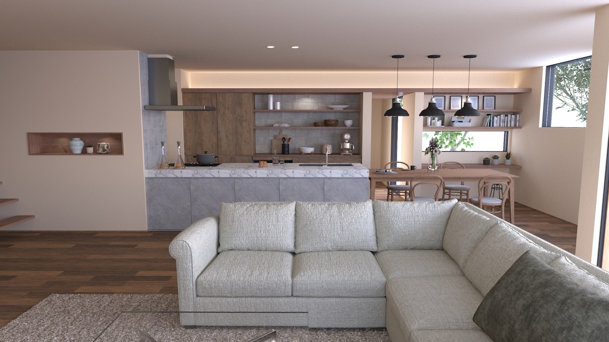 フォトリアルな外観建築パースを制作します 格安で写実的な建築CGを制作します。 イメージ7