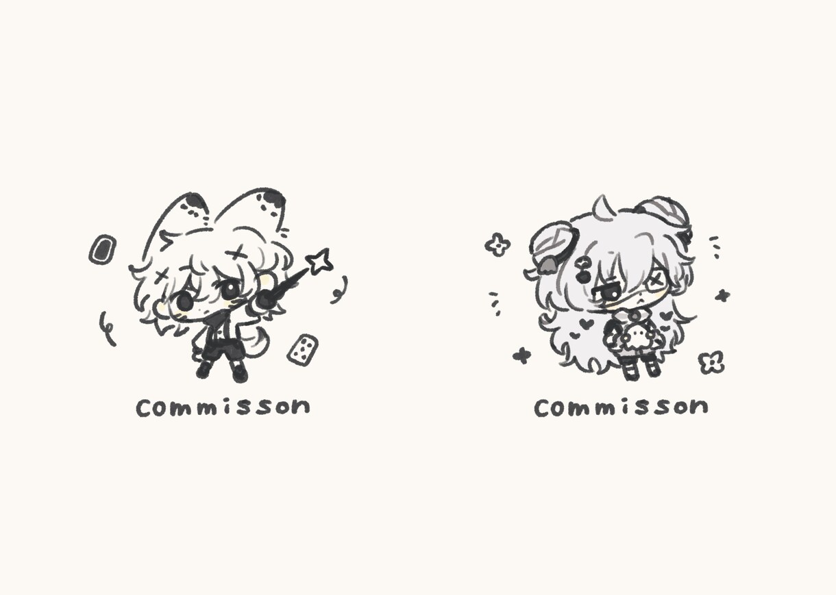 とても小さい！デフォルメイラストを作成します シンプルかわいい1枚絵をプレゼント！ イメージ1