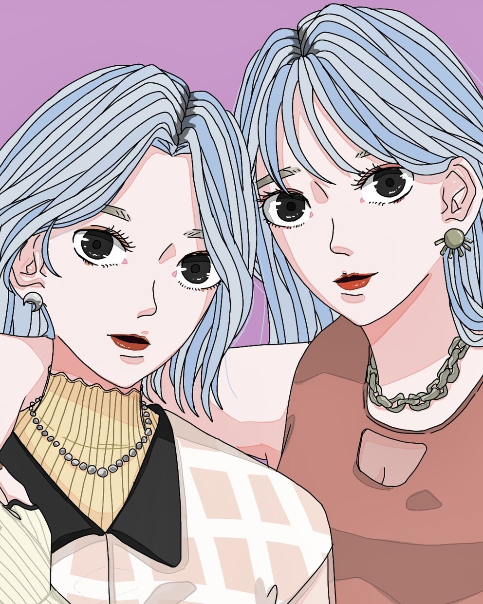SNS用のアイコンなどにも使えるイラストを描きます おしゃれで可愛い自分だけのアイコン、イラストを探してる方へ！ イメージ6
