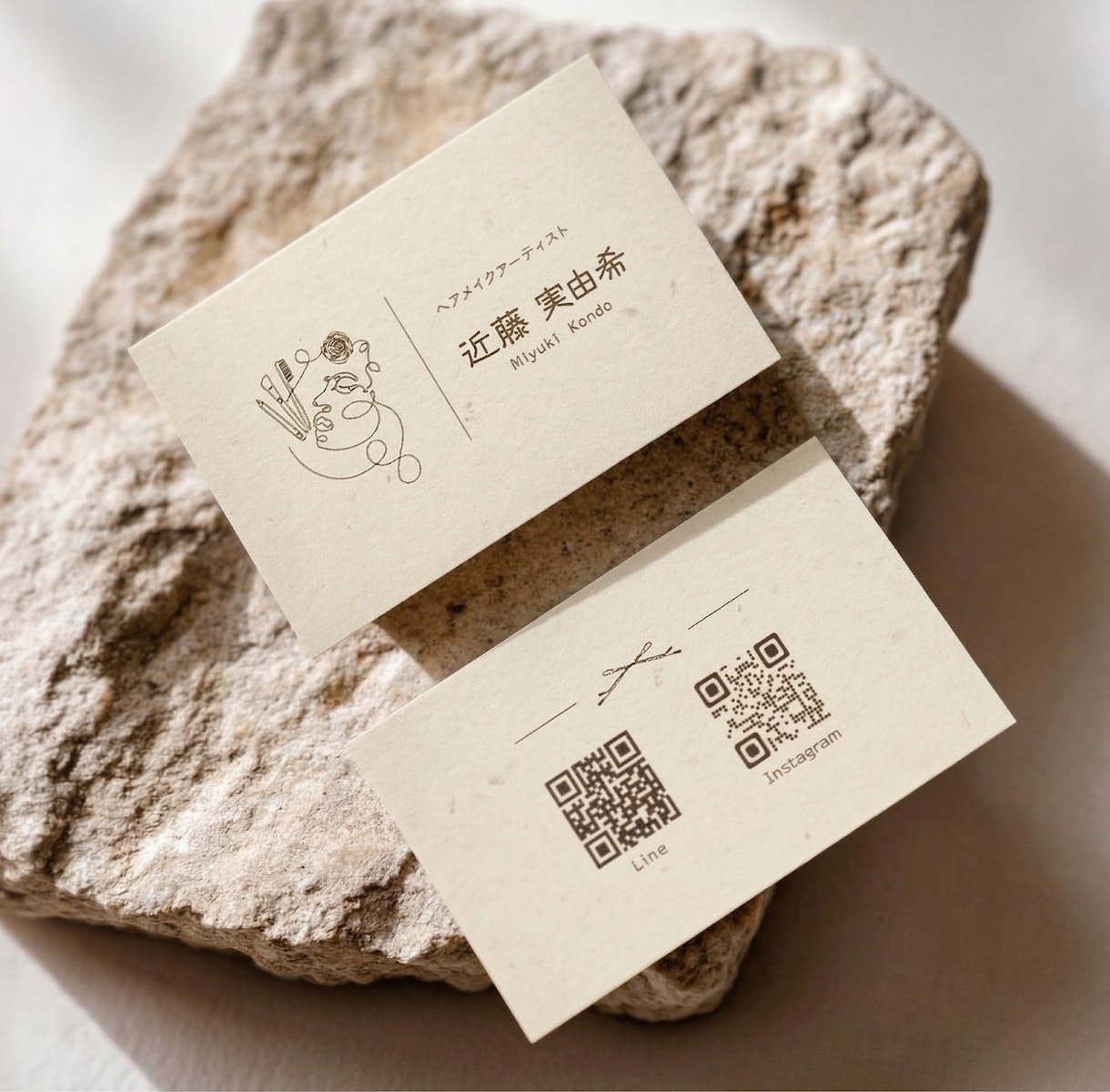 おしゃれで洗練された名刺・ショップカード作成します あなたの魅力を引き出し、ご縁を繋ぐツールを作ります！ イメージ1