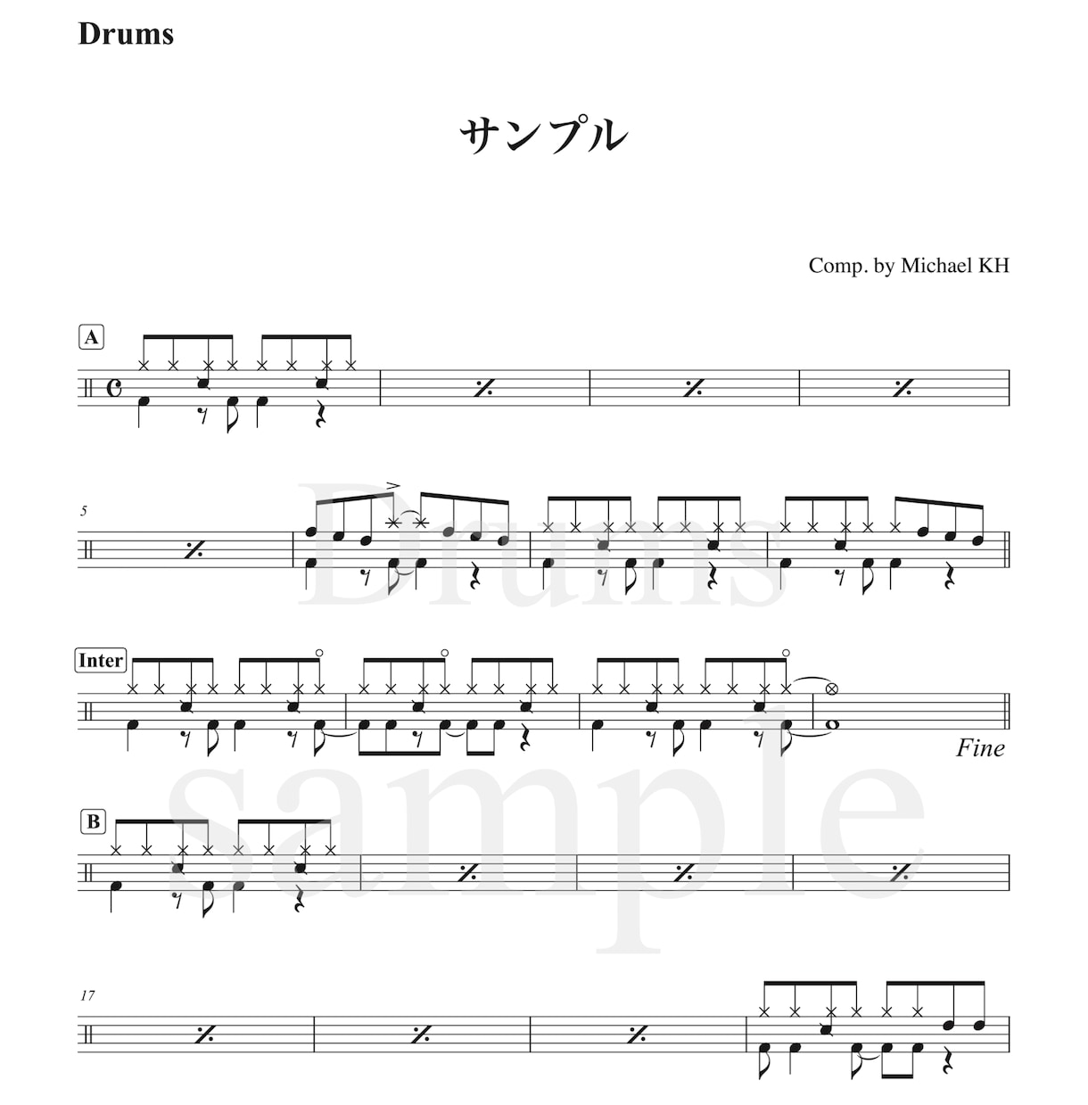 移調譜、採譜、浄書など、様々な譜面を作ります 10年以上のFINALEの経験を生かして綺麗な譜面を作ります イメージ6