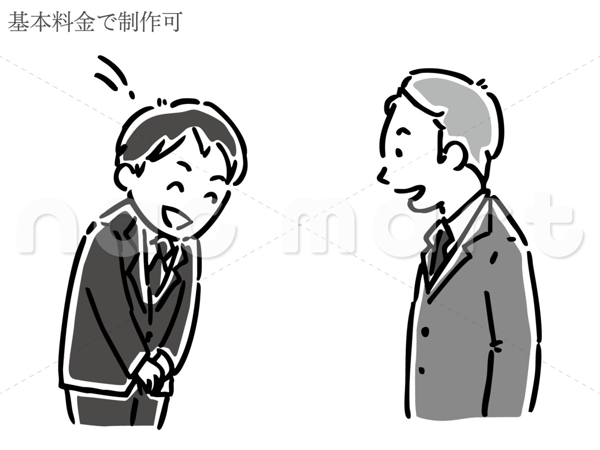 記事・資料を親しみやすくする白黒イラスト作成します 提供スピーディー！やわらかいタッチのガチ手描きモノクロ挿絵 イメージ1