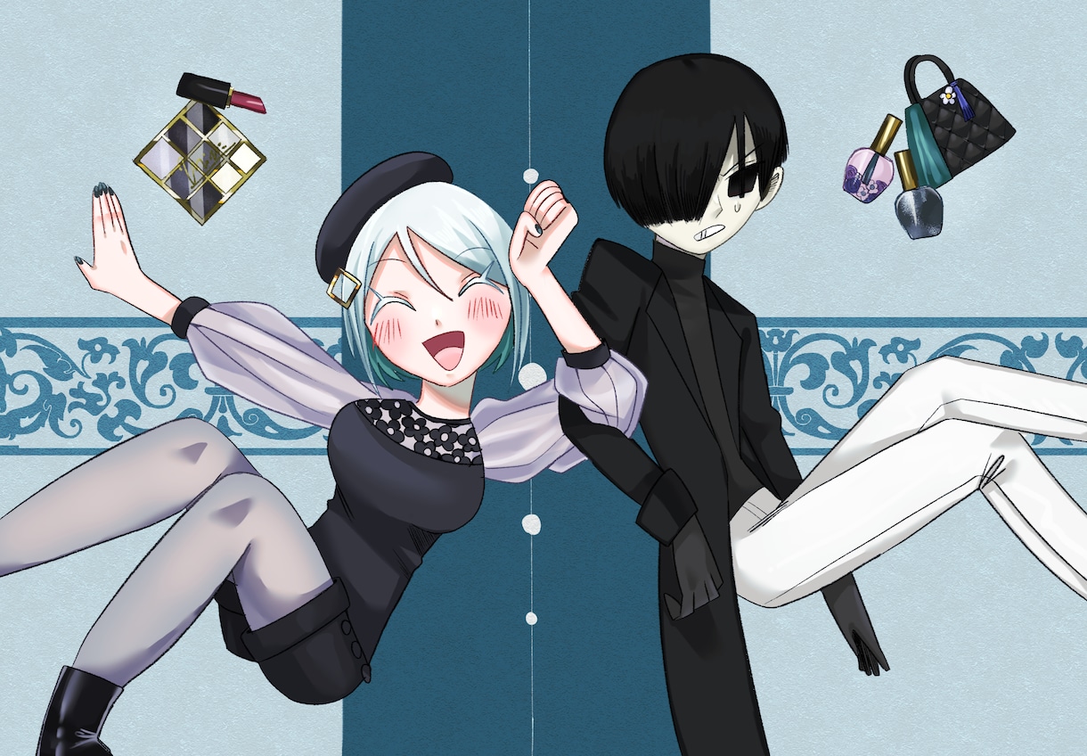 SNS用のアイコン・ヘッダーの作成承ります ポップでかわいいイラストが好きな方に イメージ2