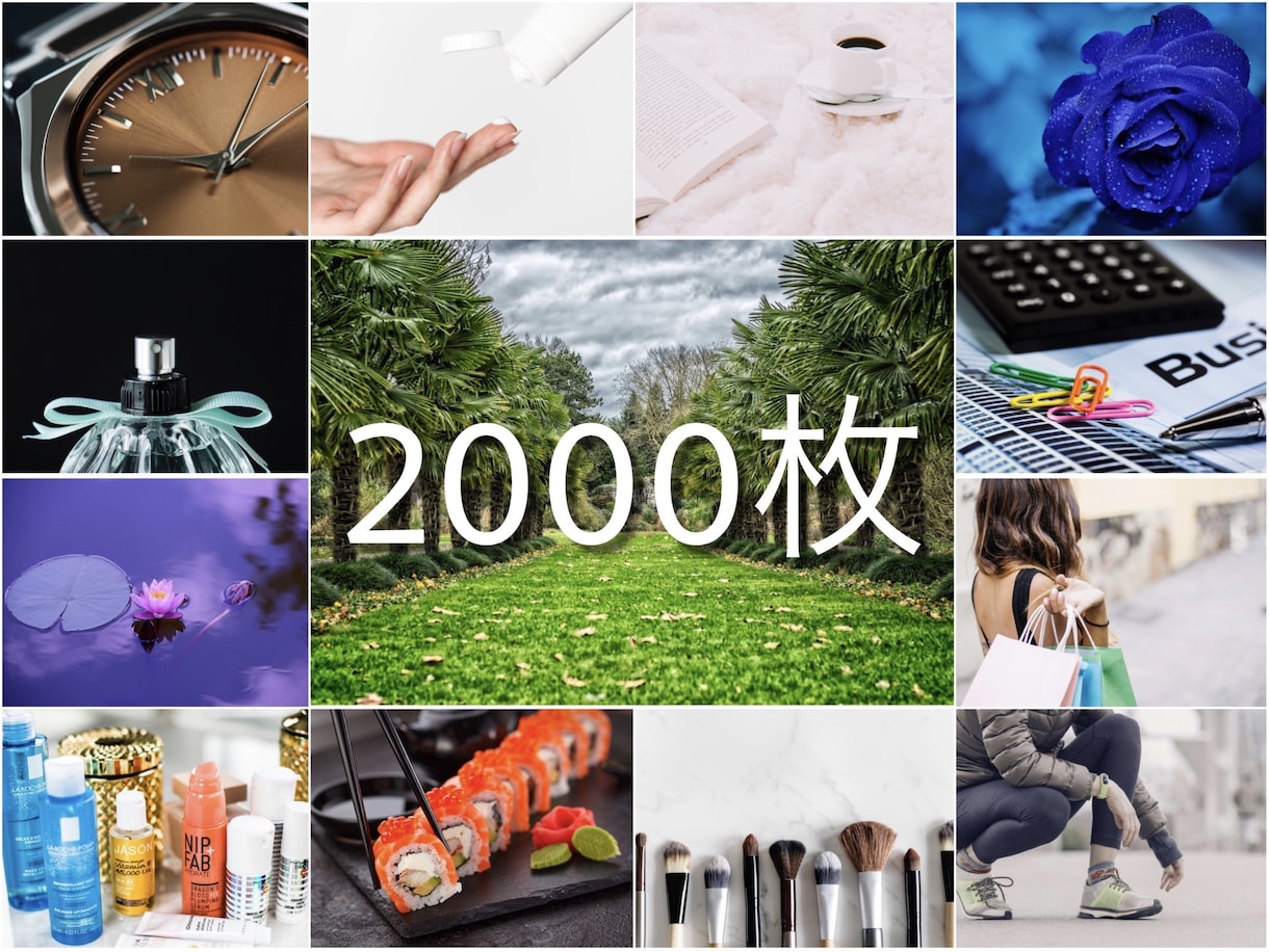 2000枚の高品質著作権フリー画像をお渡しします 【商用利用可能】ジャンル問わず大量のフリー素材を即日お届け！ イメージ1
