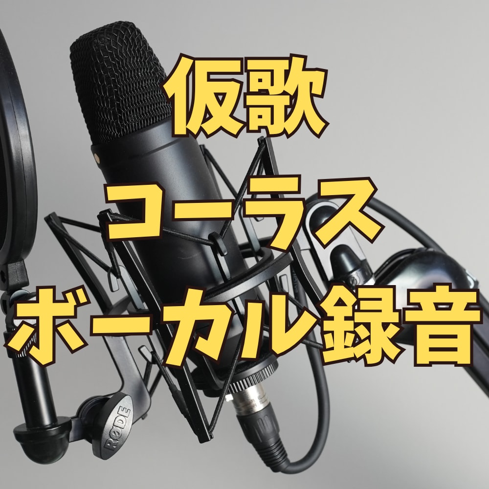 仮歌・ボーカル録音やコーラス入れます シンガーソングライターがあなたの曲に歌声とコーラス入れます イメージ1