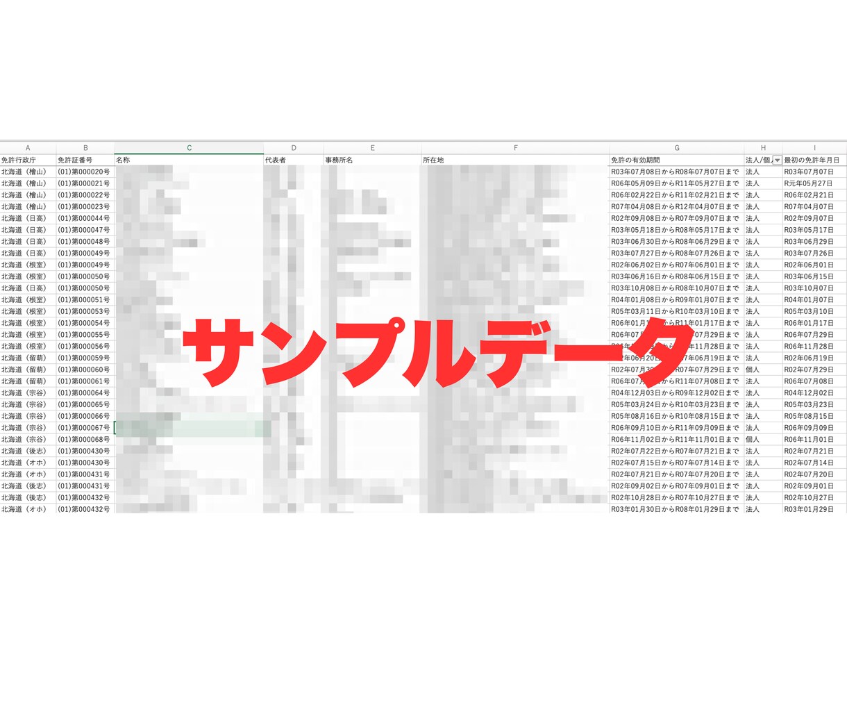 国交省データ✅不動産会社の営業リストをご提供します 宅地建物取引業者検索システムから収集したリストです！ イメージ3
