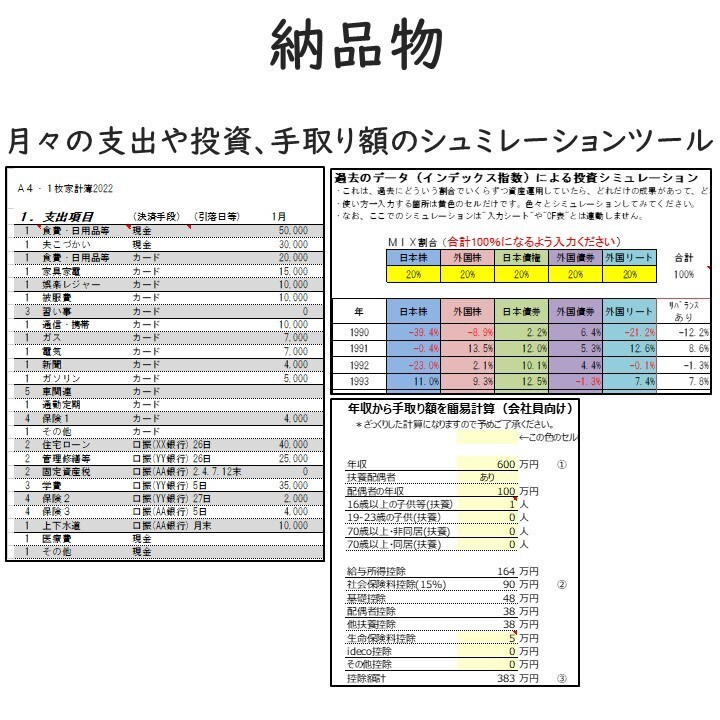 あなたのライププランをエクセルでご提供いたします あなたの将来必要なお金を見える化しませんか？ イメージ4